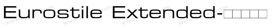 Eurostile Extended字体转换